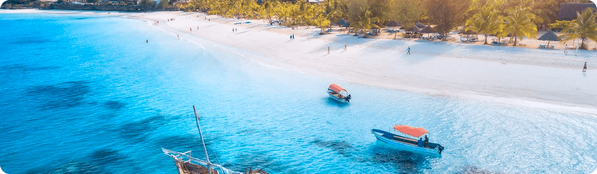 Beach with boats